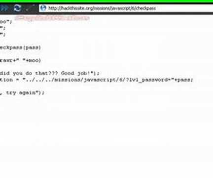 HackThisSite - Javascript 6 Basic Tutorial