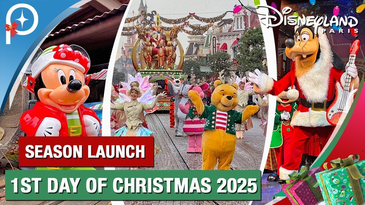 🎄 First Day of the Christmas Season at Disneyland Paris Christmas 2025 | Parade, Deco & Shows