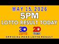 5pm Lotto Result Today May 15 2026 Swertres 3D Lotto Ez2 2D Lotto PCSO