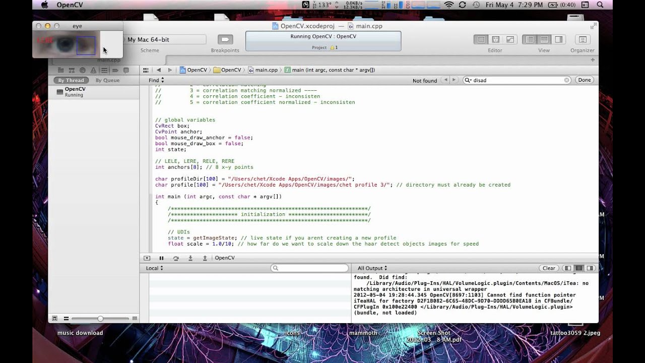 OpenCV Eye Detection V2 - YouTube