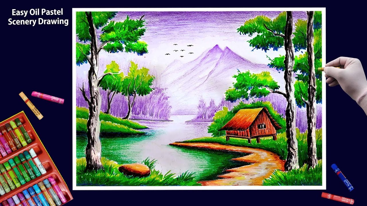 Buy A wild hut in a dramatic sunset Handmade Painting by VARSHA  SATHIAMOORTHY. Code:ART_9120_76798 - Paintings for Sale online in India.