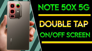 Infinix Note 50x 5g double tap on off screen setting | How to on off screen setting infinix note 50x