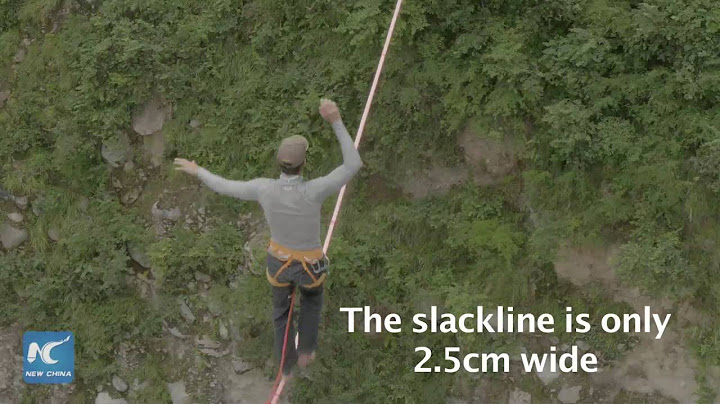 Frenchman breaks Guinness world record for fastest 100m slackline walk