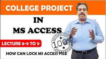 CREATE COLLEGE PROJECT IN MS ACCESS | MS ACCESS | sir tahir hussain|ms access in urdu|access
