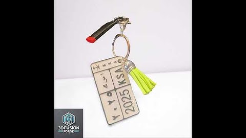 🔑 Your KSA Plate, Your Keychain!