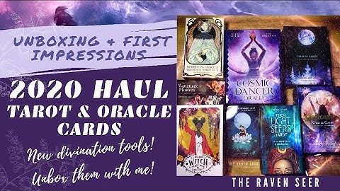 UNBOXING: TAROT + ORACLE CARDS Amazon Haul 2020! 😍🌟🤩🛍 🛒 🎁