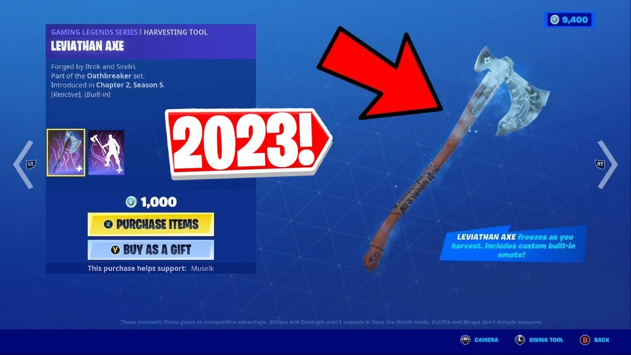 LEVIATHAN AXE PICKAXE CONFIRMED RETURN RELEASE DATE IN FORTNITE 2023