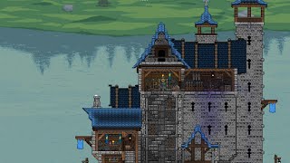 Building a Medieval Fortress - Terraria 1.4.4