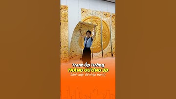 Tranh tráng gương 3d loại khổ lớn tranh 3d phòng khách #shortvideo #shorts
