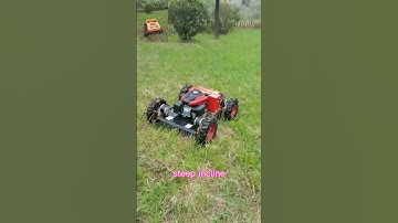 gasoline engine cutting width 800mm walking speed 0~6Km/h wireless radio control robot lawn mower
