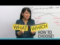 Understanding 'What' and 'Which' in English Questions