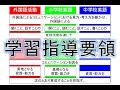 小学校英語の指導法：学習指導要領