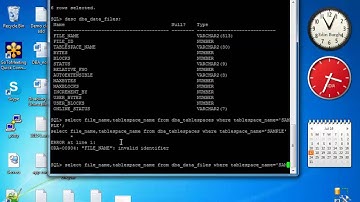 Oracle Tablespace Management