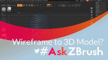 #AskZBrush: “Is there anyway to turn the wireframe of a model to a 3D mesh?”