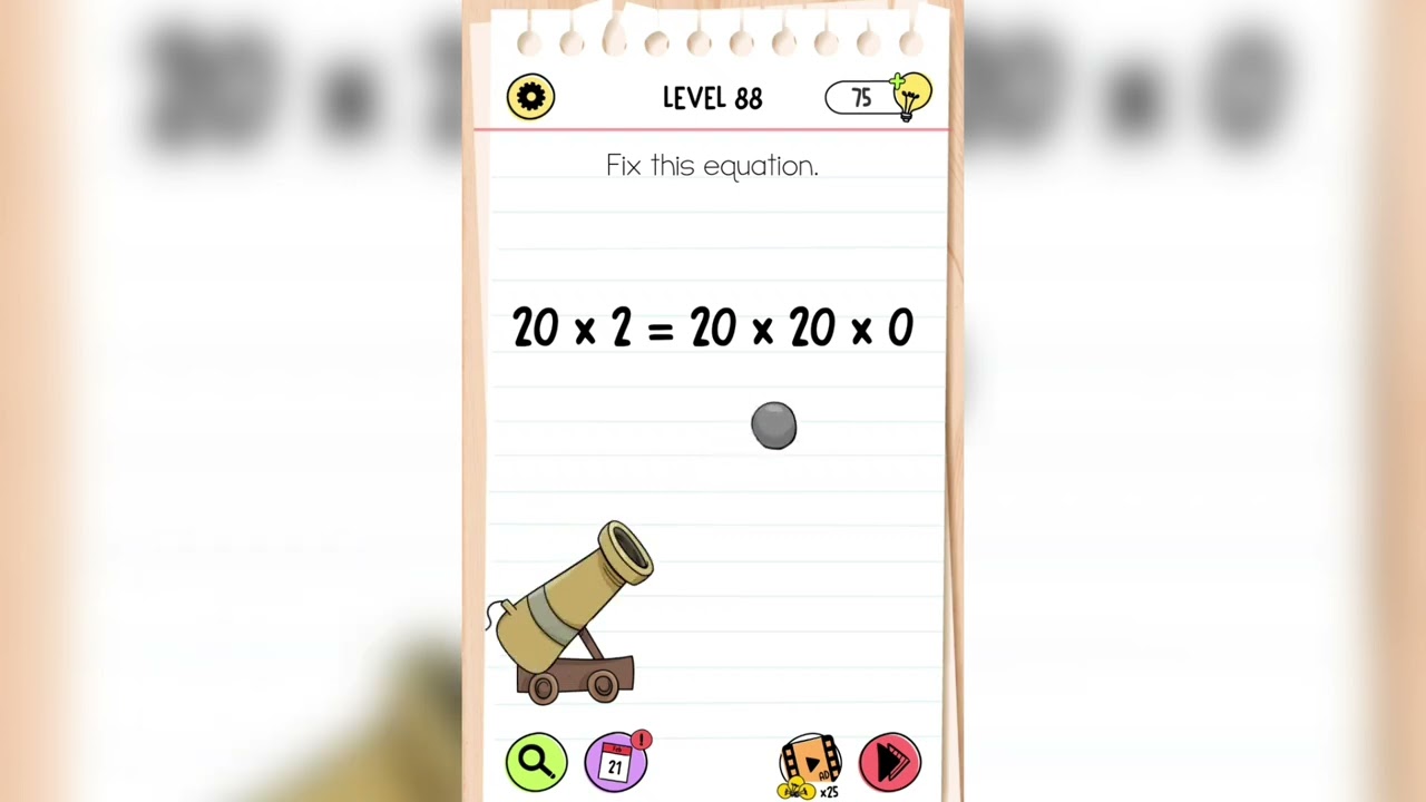 Brain Test All-Star: IQ Boost Level 88 Fix this equation. - YouTube