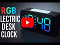 TEMIX RGB Display Electric Desk Clock For Bedroom YX2020