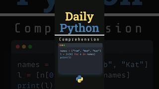 What is List Comprehension in Python? #pythonforbeginners #dailypython #codingtutorial