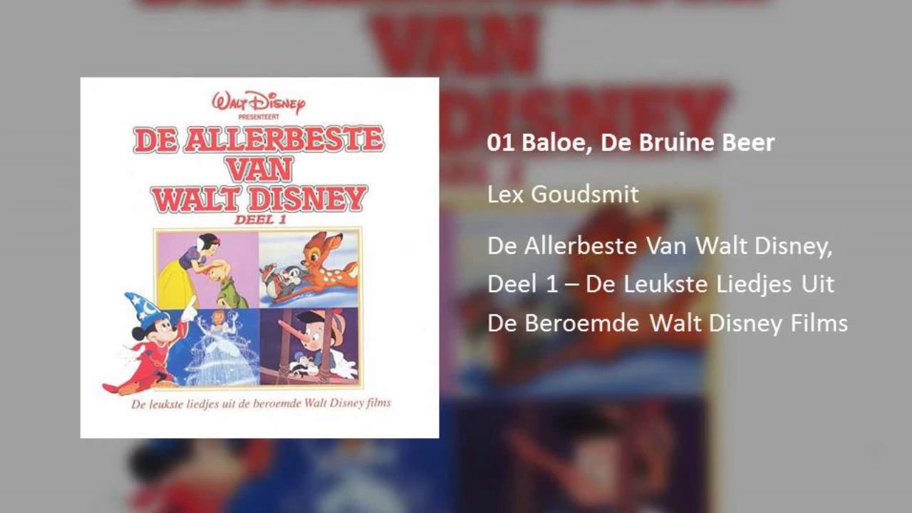 Baloe, De Bruine Beer (Uit "Jungle Boek") - YouTube