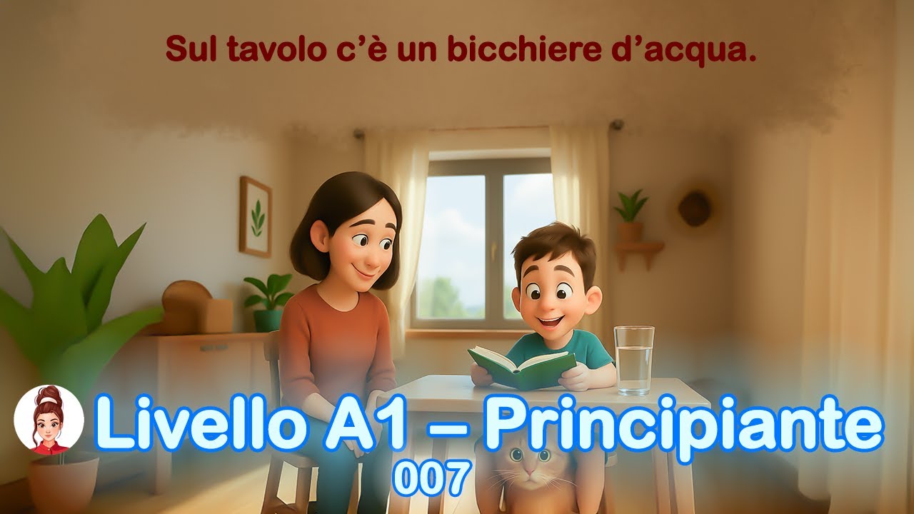 🇮🇹 Descrizione di una donna e di un bambino in casa in italiano – A1