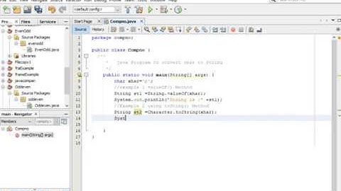java Program to convert char to String