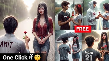 Happy Propose Day Ai Photo Editing | Happy Propose Day Name Video Editing | Bing Image Creator