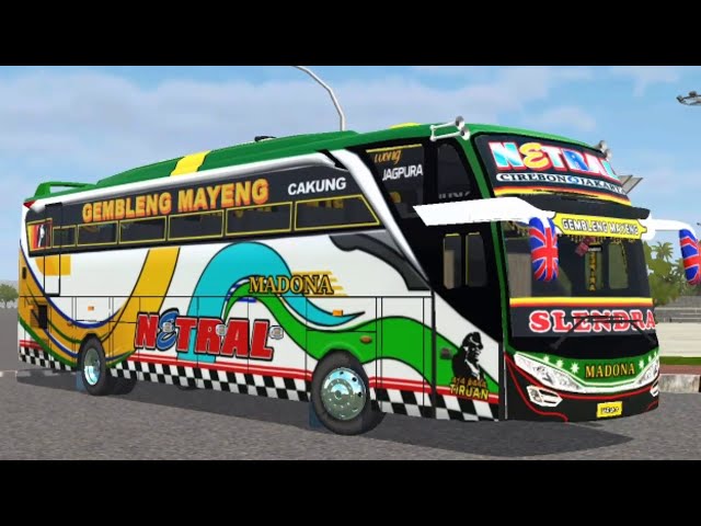 LIVERY BUS SHD CIREBONAN MADONA NETRAL | bussid Cirebonan class=