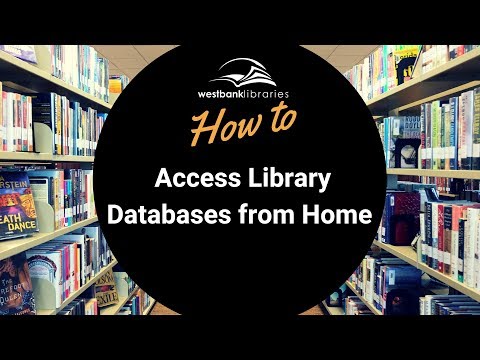 How To Access Library Databases From Home