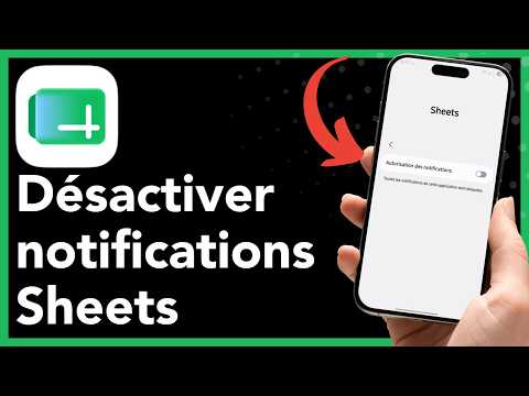 Comment désactiver les notifications sur Google Sheets