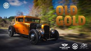Old Gold. Gareth's kustom take on a trad style Ford Model A hot rod.