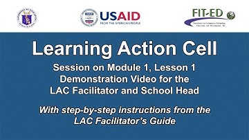 Learning Action Cell (Step-by-step instructions) - LAC Facilitators Guide