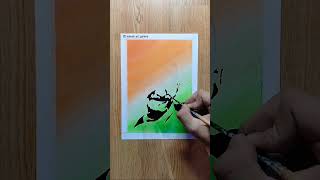 Independence day drawing with soft pastels/independence day drawing #shorts screenshot 5