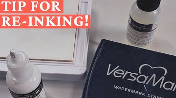 Re-Ink Difficult Ink Pads SIMPLY With 2 Quick Tips!