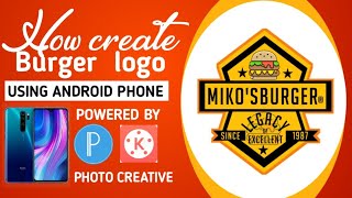 Burger logo tutorial  on pixellab/ photo creative screenshot 5
