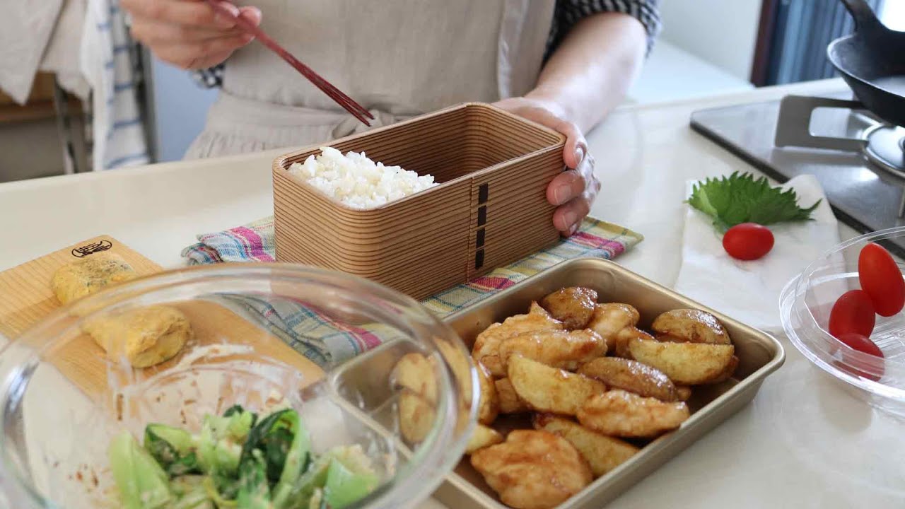 【お弁当作り】じゃがいもがこんなにおいしい！新じゃがと鶏むね肉炒め弁当bento＃782