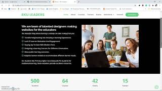 E-Learning Website using HTML, CSS, JavaScript, jquery, Bootstrap.