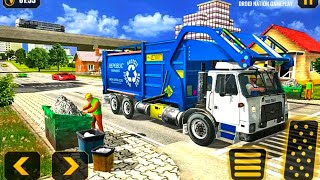 कचरा उठाने वाली गाड़ी का गेम खेलें। Trash Dump Truck Driver 2020 Android Gameplay FHD screenshot 4