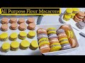 How to make Macarons using All Purpose Flour| step by step procedure| easy to follow| No Fail|