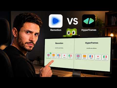 Remotion vs Hyperframes: 1 prompt do Fable 5, qual faz melhor?
