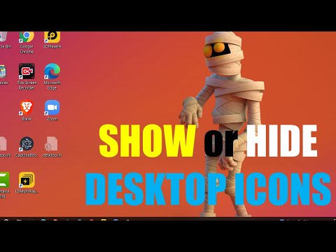 How to HIDE or SHOW DESKTOP ICONS ( WINDOWS 10 ) #tutorial #tutorials #windows #windows10
