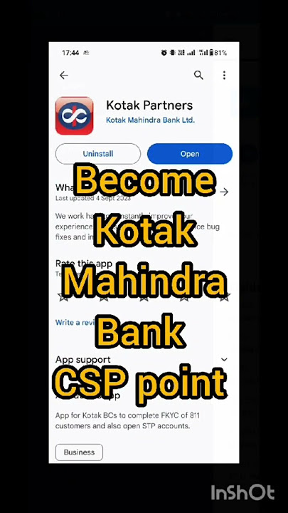 How to become kotak mahindra bank CSP || kotak partrner app || Kotak CSP || Kotak BC
