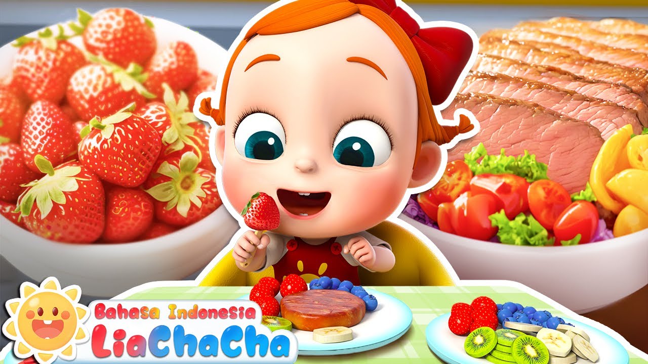 Bayi Bangun Pagi untuk Sarapan | Lagu Sarapan | Lagu Lucu | Lagu Anak | LiaChaCha Bahasa Indonesia