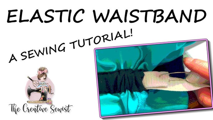 Learn How To Sew Elastic Directly To Fabric - The Creative Curator