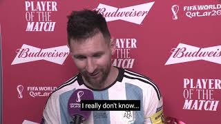 Lionel Messi | Budweiser Player of the Match | Netherlands v Argentina