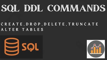 SQL | SQL DDL Commands|CREATE,ALTER,DROP,DELETE,TRUNCATE| #sql #database #datanalytics EPISODE-4