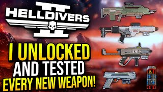 Helldivers 2  I Unlocked and Tested EVERY New Weapon in the Polar Patriots Warbond