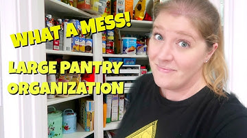 LARGE PANTRY CLEAN & ORGANIZE WITH ME | PANTRY TOUR | DOLLAR TREE ORGANIZATION IDEAS