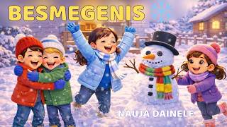 Besmegenio dainelė vaikams ❄️ Linksma žiemos daina