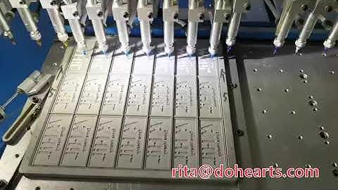 fast speed automatic dripping machine make soft pvc rubber label badge