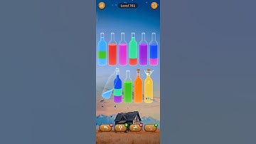 761 level Water sort - color sort game #gameshorts #watercolor #asmr #gameplay #shorts #play