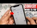 How to Convert a Word Documents to PDF in iPhone (Without Third-Party Tools)